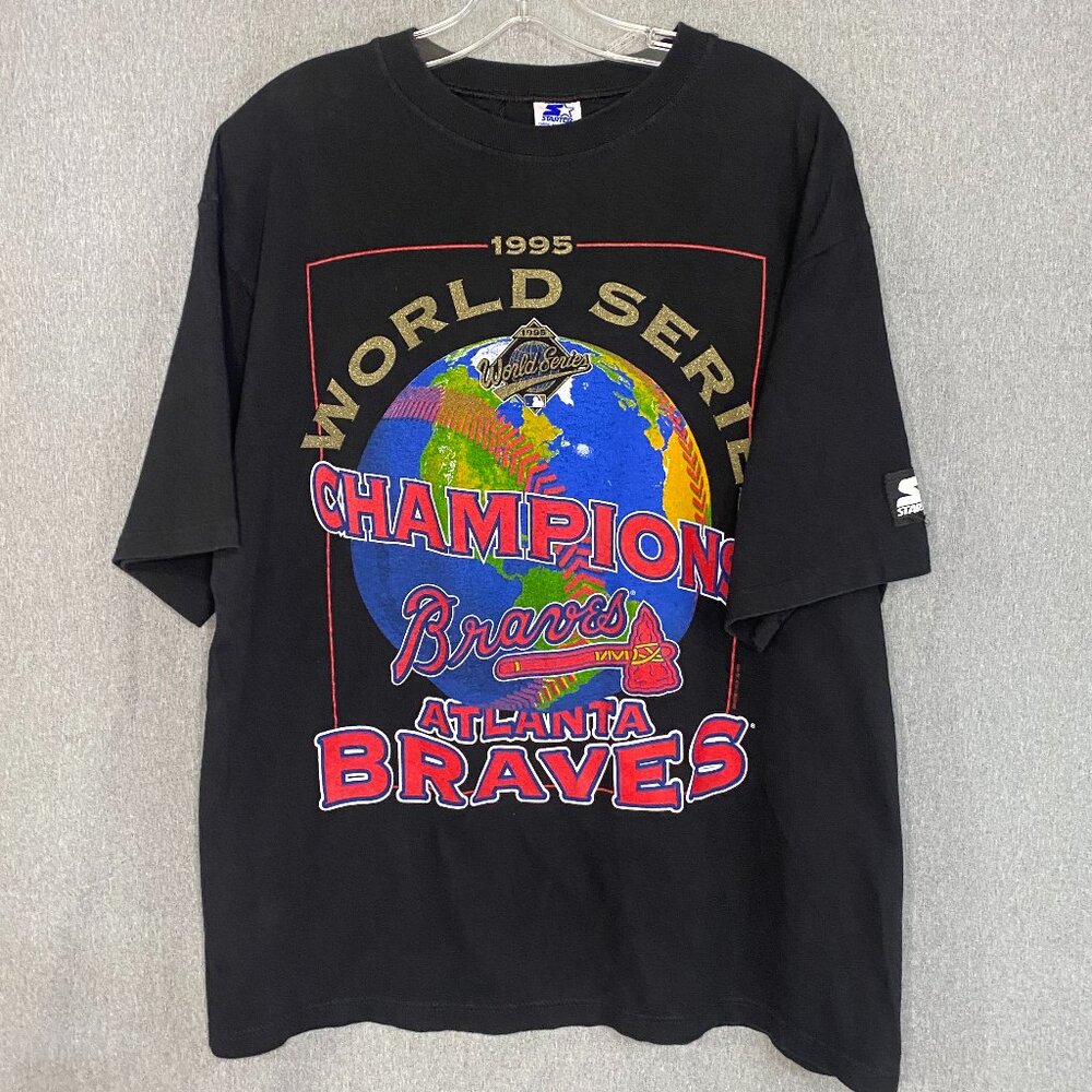 1995 Starter Atlanta Braves World Series Champions Tee